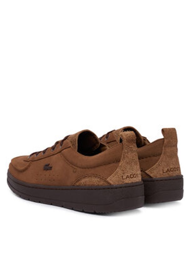 Lacoste Sneakersy Umpire 51SMA0105 DB2 Brązowy. Kolor: brązowy. Materiał: zamsz, skóra