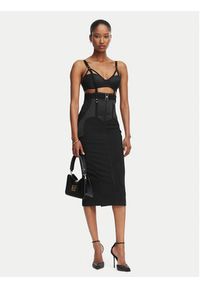 Elisabetta Franchi Sukienka koktajlowa AB-881-62E2-V660 Czarny Slim Fit. Kolor: czarny. Materiał: syntetyk. Styl: wizytowy #5