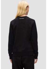 Karl Lagerfeld - KARL LAGERFELD Czarna damska bluza Ikon Sketch Duo, Rozmiar XS. Kolor: czarny. Materiał: bawełna. Wzór: nadruk #2