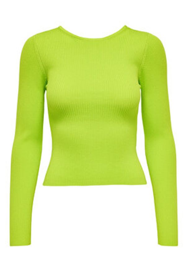 only - ONLY Sweter 15283423 Zielony Slim Fit. Kolor: zielony. Materiał: syntetyk