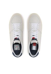 Tommy Jeans Sneakersy Vulcanized Ess EM0EM01106 Beżowy. Kolor: beżowy. Materiał: skóra