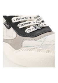 Sneakersy damskie Anekke, cholewka ze skóry naturalnej licowej wysoka platforma sznurowanie sportowy styl casual, białe, 42370-443. Okazja: na co dzień. Zapięcie: sznurówki. Kolor: biały. Materiał: skóra. Szerokość cholewki: normalna. Obcas: na platformie. Styl: casual, sportowy #7