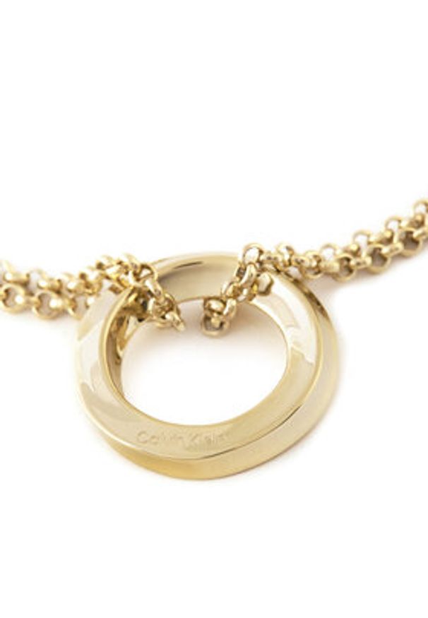 Calvin Klein Bransoletka 35000337 Złoty. Materiał: metalowe. Kolor: złoty