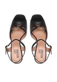 Love Moschino - LOVE MOSCHINO Sandały JA1604CG1OIE0000 Czarny. Kolor: czarny. Materiał: skóra #4