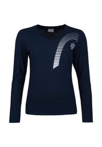 Head - Koszulka z długim rękawem damska CLUB 21 LINDA. Kolor: niebieski. Długość rękawa: długi rękaw. Długość: długie. Sport: tenis #1