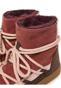 Inuikii Śniegowce Patchwork 3001.003.0072 Bordowy. Kolor: czerwony. Materiał: zamsz, skóra #6