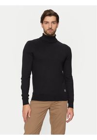 U.S. Polo Assn. Golf MUP3798 Czarny Slim Fit. Typ kołnierza: golf, polo. Kolor: czarny. Materiał: bawełna #1