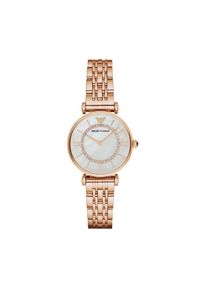 Zegarek Emporio Armani. Kolor: różowy