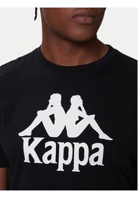 Kappa T-Shirt Authentic 361N6QW Czarny Regular Fit. Kolor: czarny. Materiał: bawełna