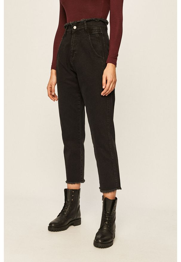 ANSWEAR - Answear - Jeansy. Kolor: czarny. Materiał: jeans