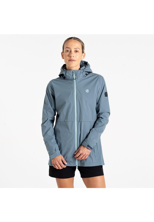 DARE 2B - Switch Up II damska kurtka przeciwdeszczowa. Kolor: szary. Materiał: materiał. Sport: wspinaczka, turystyka piesza