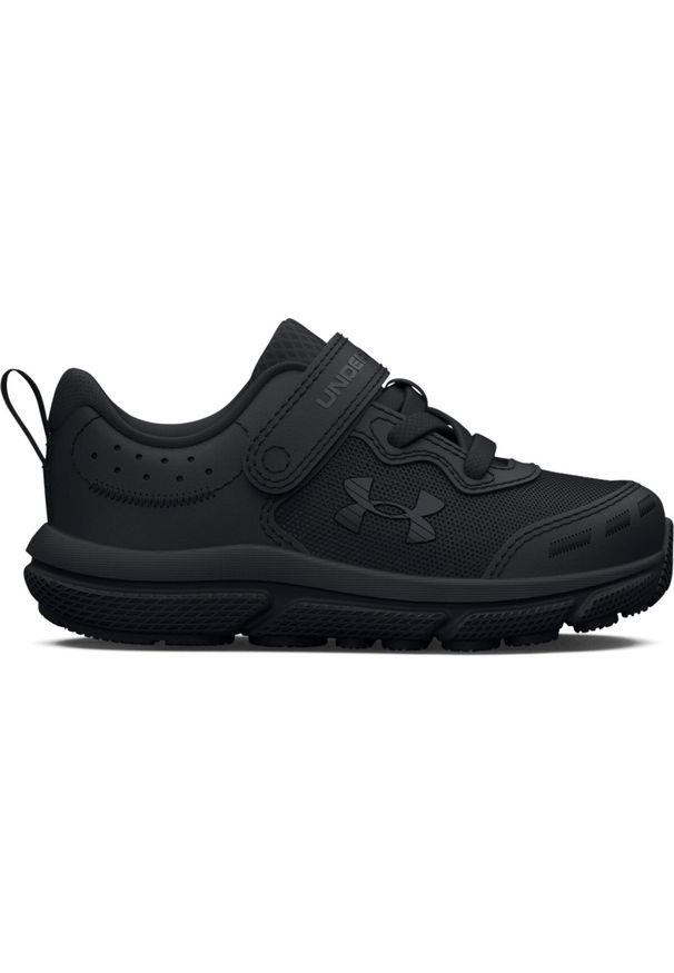 Buty dla dzieci Under Armour Assert 10 AC TD 'Triple Black'. Kolor: czarny. Materiał: materiał. Sport: turystyka piesza