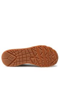 skechers - Skechers Sneakersy Uno Shimmer Away 155196/OLV Khaki. Kolor: brązowy. Materiał: skóra #5