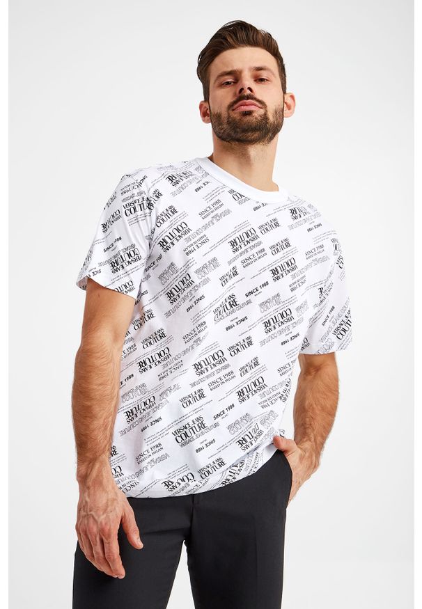 Versace Jeans Couture - T-SHIRT VERSACE JEANS COUTURE. Materiał: bawełna. Styl: elegancki