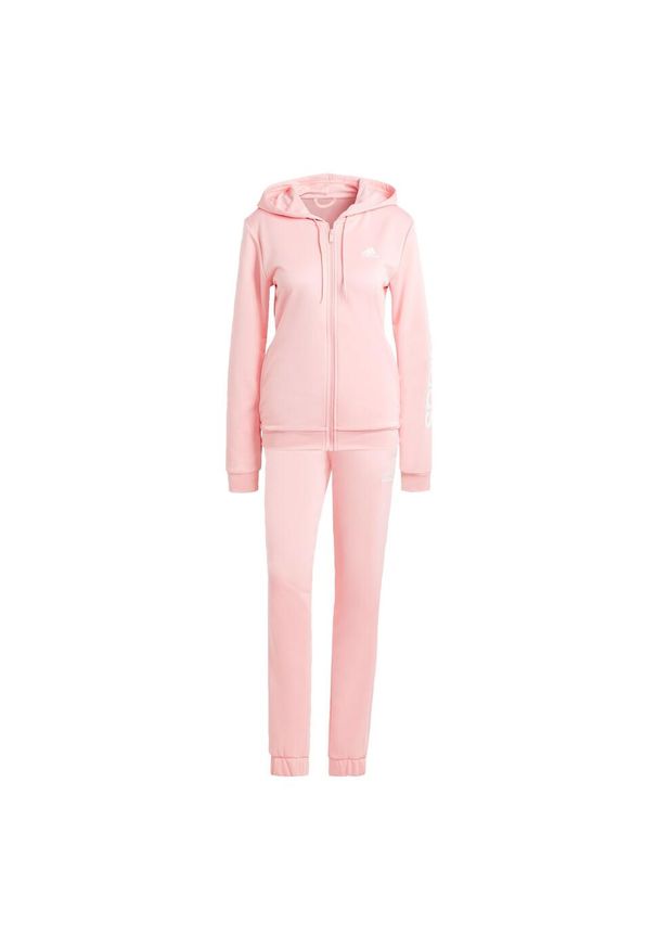 Adidas - Dres Linear. Kolor: różowy. Materiał: dresówka