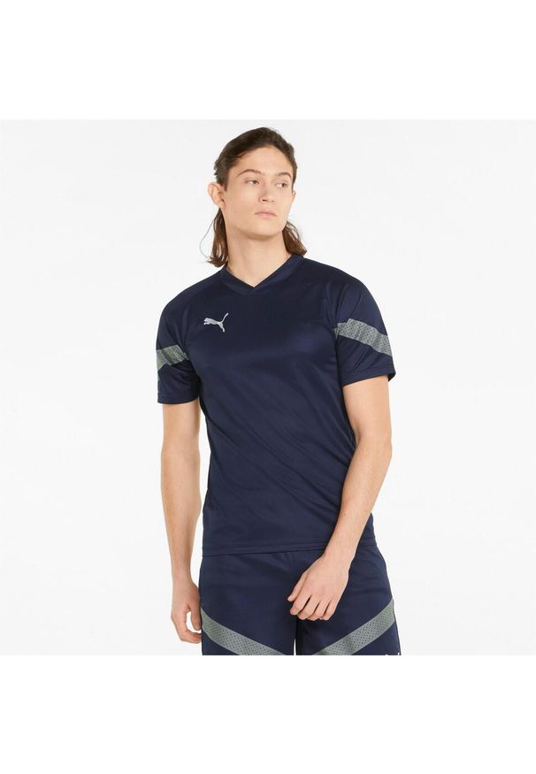 Podkoszulek męskie Puma Teamfinal Training Jersey. Kolor: wielokolorowy, niebieski, szary. Materiał: jersey. Sport: piłka nożna
