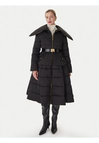 Elisabetta Franchi Płaszcz zimowy PI-86Z-56E2-V790 Czarny Regular Fit. Kolor: czarny. Materiał: syntetyk. Sezon: zima