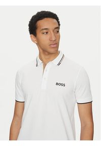 BOSS Polo Paddy Pro 50469102 Beżowy Regular Fit. Typ kołnierza: polo. Kolor: beżowy. Materiał: bawełna, syntetyk #5