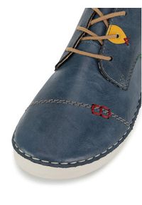 Rieker Półbuty 52528-14 Niebieski. Kolor: niebieski. Materiał: materiał, syntetyk #7