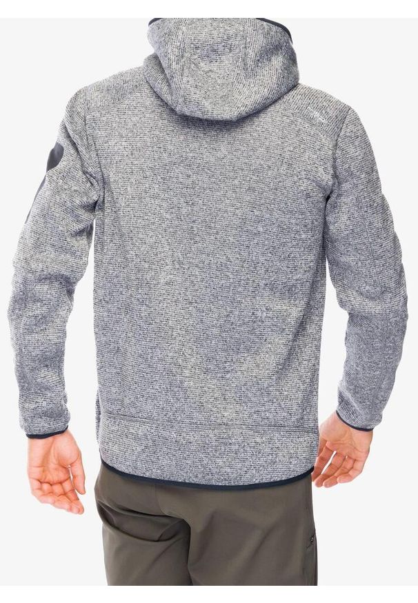 Kurtka polarowa męska CMP Borgis Fix Hood Jacket. Kolor: szary. Materiał: polar