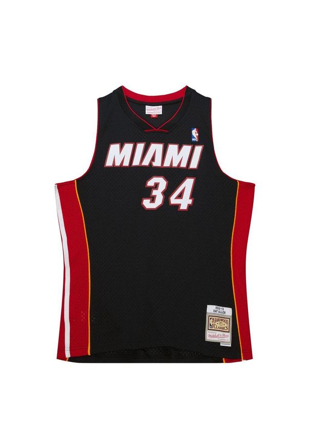 Mitchell & Ness - Koszulka Miami Heat Swingman 2012/13. Kolor: czarny. Materiał: poliester. Sport: koszykówka