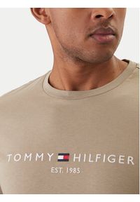 TOMMY HILFIGER - Tommy Hilfiger T-Shirt Logo MW0MW11797 Zielony Regular Fit. Kolor: zielony. Materiał: bawełna #5