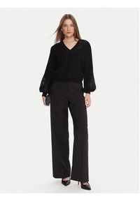 TwinSet - TWINSET Sweter 252TT3440 Czarny Regular Fit. Kolor: czarny. Materiał: wiskoza #4