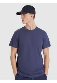 4f - 4F T-shirt regular z nadrukiem męski - szary XXL. Okazja: na co dzień. Kolor: szary. Materiał: bawełna, jersey, dzianina. Długość rękawa: krótki rękaw. Długość: krótkie. Wzór: nadruk. Styl: klasyczny, sportowy, casual