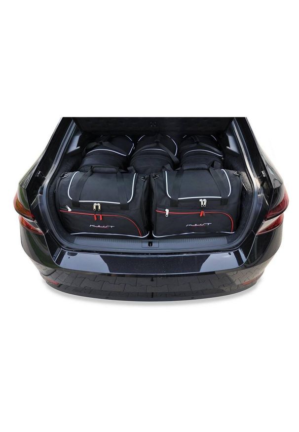 KJUST - Torby Do Bagażnika Skoda Superb Liftback Phev 2019-2024 5Szt Kjust. Kolor: czarny. Styl: sportowy