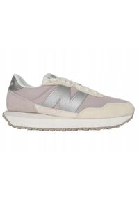 New Balance - Buty na co dzień damskie NEW BALANCE 237 skóra. Okazja: na co dzień. Kolor: beżowy. Materiał: skóra. Sport: turystyka piesza
