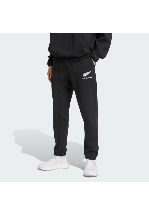 Adidas - Spodnie reprezentacyjne All Blacks. Kolor: czarny