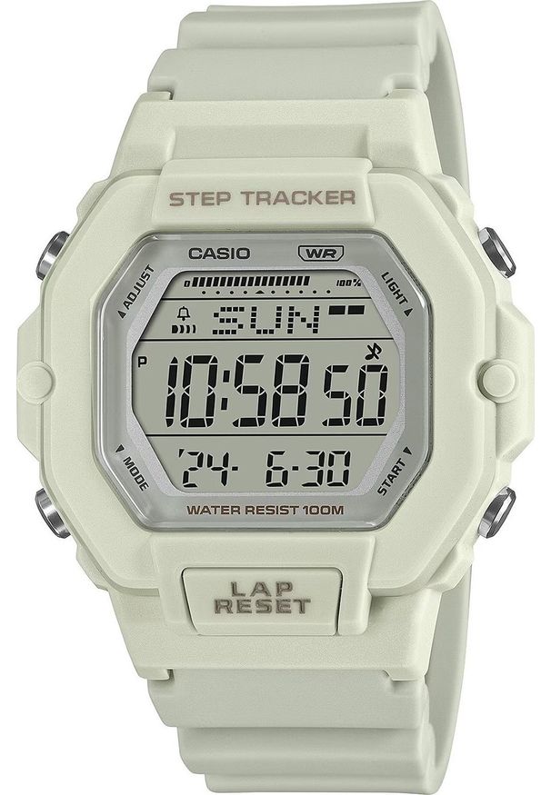 Zegarek Casio Zegarek męski Casio LWS-2200H-8AVEF biały. Kolor: biały