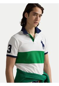 Polo Ralph Lauren Polo 710969619001 Biały Custom Slim Fit. Typ kołnierza: polo. Kolor: biały. Materiał: bawełna