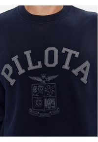 Aeronautica Militare Bluza 232FE1817F518 Granatowy Comfort Fit. Kolor: niebieski. Materiał: bawełna #5