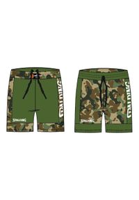 SPALDING - Spodenki koszykarskie Spalding Reversible Dwustronne. Kolor: wielokolorowy, brązowy, zielony. Sport: koszykówka #1