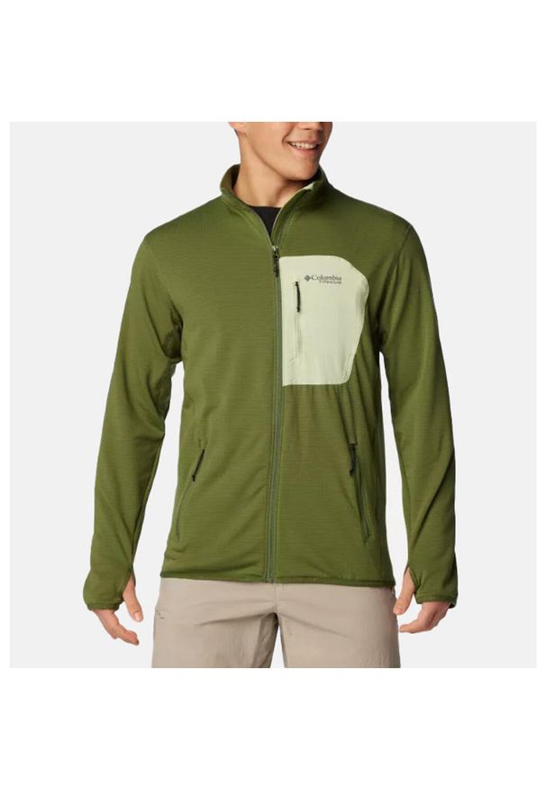 columbia - Columbia Bluza Triple Canyon Grid Fleece Fz 2072065352. Kolor: zielony