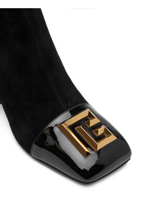 Balmain Botki DN1TE036LCSV Czarny. Kolor: czarny. Materiał: skóra