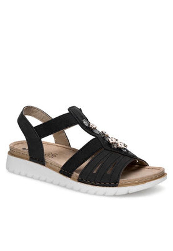 Inblu Sandały CNARO100 Czarny. Kolor: czarny. Materiał: syntetyk