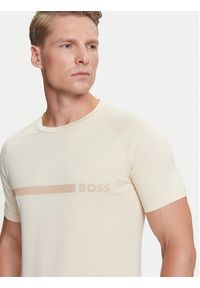 BOSS T-Shirt 50517970 Beżowy Slim Fit. Kolor: beżowy. Materiał: bawełna #3