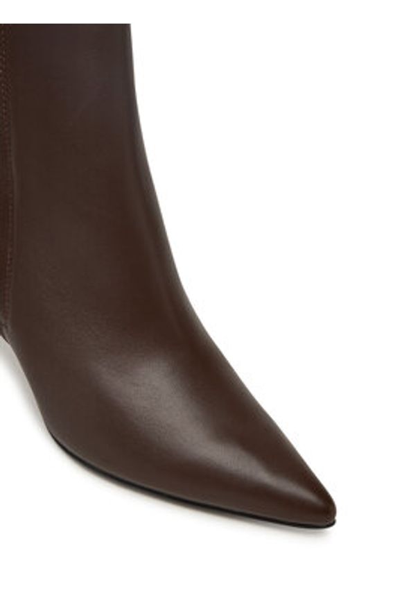 Coccinelle Botki E4 SB3 11 01 01 W20 Brązowy. Kolor: brązowy. Materiał: skóra