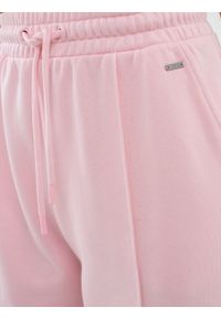 Big-Star - Spodnie damskie dresowe z szeroką nogawką różowe Abierto 600/ Chitasana 600. Kolor: różowy. Materiał: dresówka