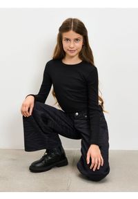 Sinsay - Jeansy wide leg we wzór w panterkę - wielobarwny. Wzór: motyw zwierzęcy #1