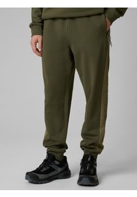4f - 4F Spodnie dresowe joggery męskie - khaki XL. Kolor: oliwkowy, brązowy, wielokolorowy. Materiał: dresówka. Sport: fitness #2