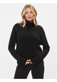 MAX&Co. Golf Caprera 73641723 Czarny Regular Fit. Typ kołnierza: golf. Kolor: czarny. Materiał: bawełna #1