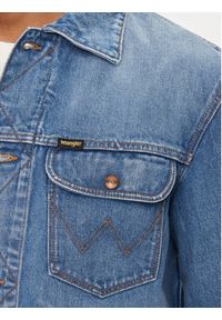 Wrangler Kurtka jeansowa 124MJ 112350476 Niebieski Regular Fit. Kolor: niebieski. Materiał: bawełna #4