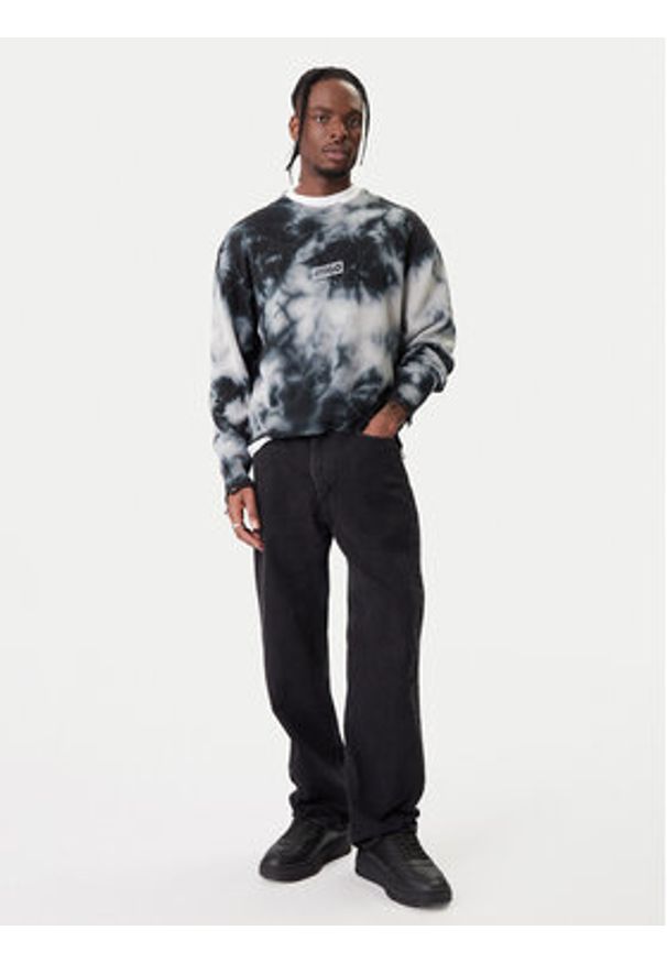 Hugo - HUGO Bluza Sestroy 50553584 Czarny Regular Fit. Kolor: czarny. Materiał: bawełna