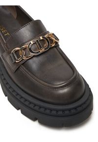 TwinSet - TWINSET Loafersy 242TGT114 Brązowy. Kolor: brązowy. Materiał: skóra #3