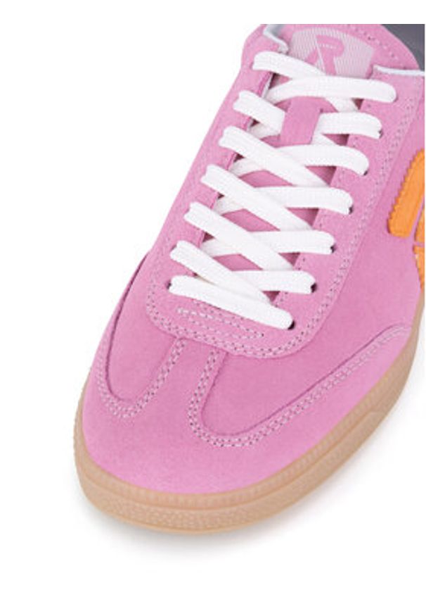 Rieker Revolution Lifestyle Sneakersy W2200-31 Różowy. Kolor: różowy. Materiał: zamsz, skóra
