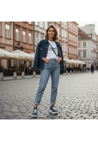 Granatowe Sneakersy Filippo Zamszowe Buty Damskie Na Platformie. Okazja: na co dzień. Zapięcie: sznurówki. Kolor: niebieski. Materiał: zamsz. Obcas: na platformie. Sport: turystyka piesza #7