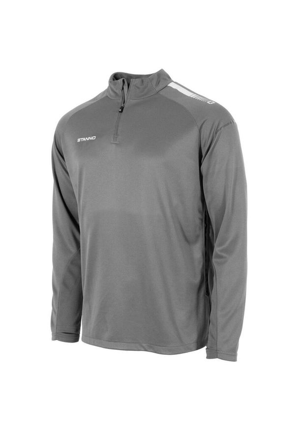 STANNO - Bluza dziecięca 1/4 z zamkiem błyskawicznym Stanno First. Kolor: wielokolorowy, szary, czarny. Materiał: poliester